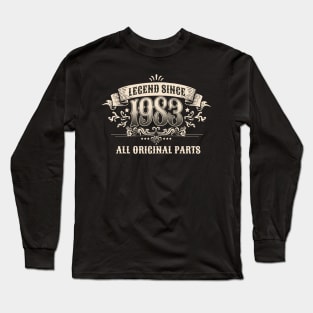 40 Years Old Legend Since 1983 40th Birthday Long Sleeve T-Shirt